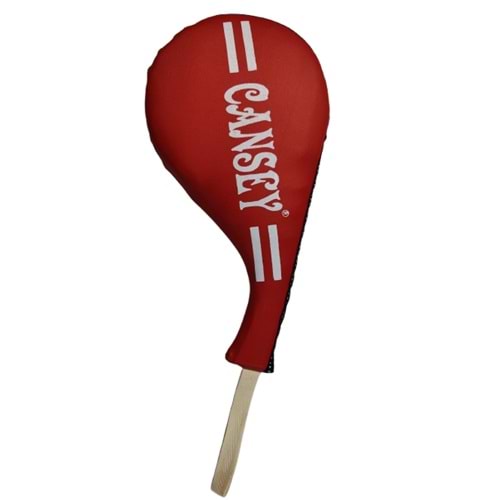 Taekwondo Raket Ellik Tekmelik - Cansey - Kırmızı